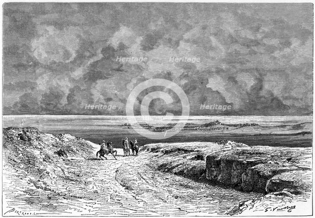 'Nafta and the Shott-el-jerid', c1890. Artist: Bertrand
