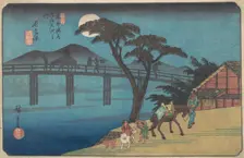 Nagakubo Station, ca. 1836., ca. 1836. Creator: Ando Hiroshige
