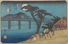 Nagakubo Station, ca. 1836., ca. 1836. Creator: Ando Hiroshige