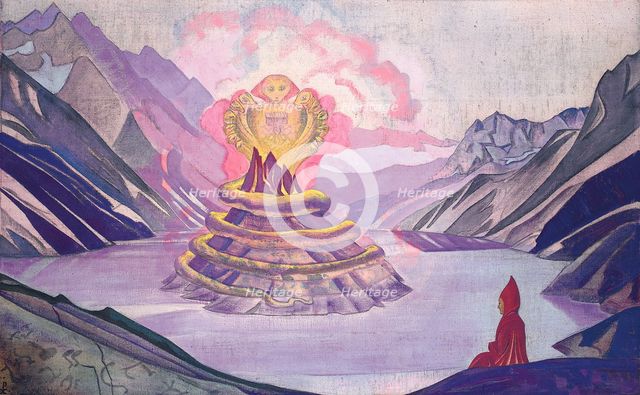 'Nagarjuna Conqueror of the Serpent', 1925.  Artist: Nicholas Roerich