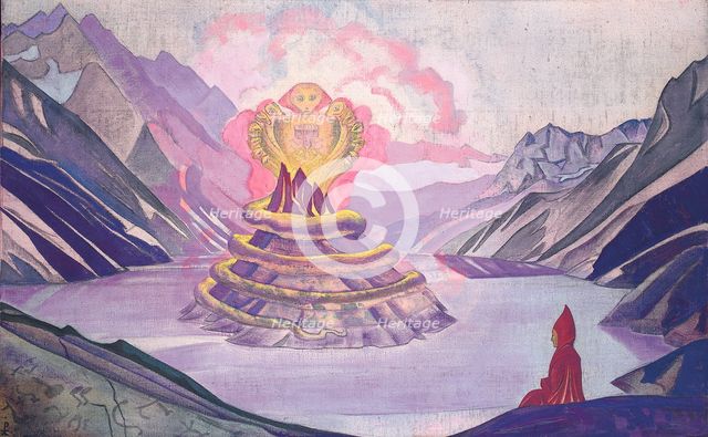 Nagarjuna Conqueror of the Serpent, 1925. Artist: Roerich, Nicholas (1874-1947)