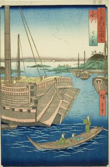 Nagato Province: Shimonoseki (Nagato, Shimonoseki), from the series "Famous Places..., 1856. Creator: Ando Hiroshige