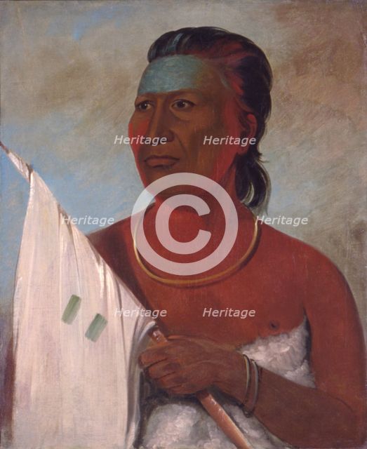 Náh-pope adviser to Black Hawk, 1832. Creator: George Catlin.