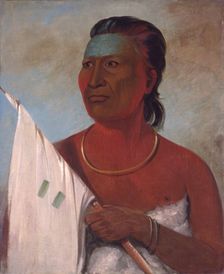 Náh-pope adviser to Black Hawk, 1832. Creator: George Catlin