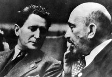 Nahum Goldmann (1894-1982), and Chaim Weizmann (1874-1952), Zionist and World Jewish Leaders. Creator: Unknown