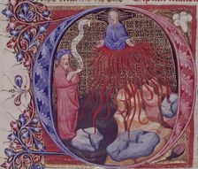 Nahum predicting the destruction of Nineveh, c1405-c1415. Creator: Unknown