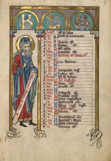 Nahum; Psalter, about 1240-1250. Creator: Unknown
