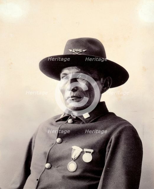 Naiche, hereditary chief of the Chiricahua, 1898. Creator: Frank A. Rinehart.