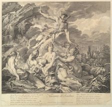Naissance de Bacchus (Birth of Bacchus), 18th century. Creator: Pierre Alexandre Aveline