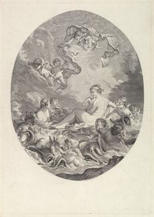 Naissance et Triomphe de Venus (The Birth and Triumph of Venus), 18th century. Creator: Jean Daullé