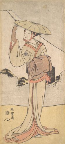 Nakamura Noshio II in the Role of Imayo uta Bikuni, 1796 (Kansei 8). Creator: Katsukawa Shunkaku
