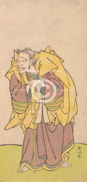 Nakamura Tomijuro as an Old Man with a Scanty Beard, ca. 1780. Creator: Katsukawa Shunko.