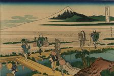 Nakahara in the Sagami province (from a Series "36 Views of Mount Fuji"), 1830-1833