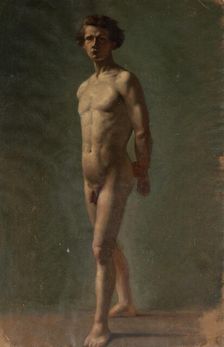 Naked man, exercise, 1854. Creator: Karl Anders Ekman
