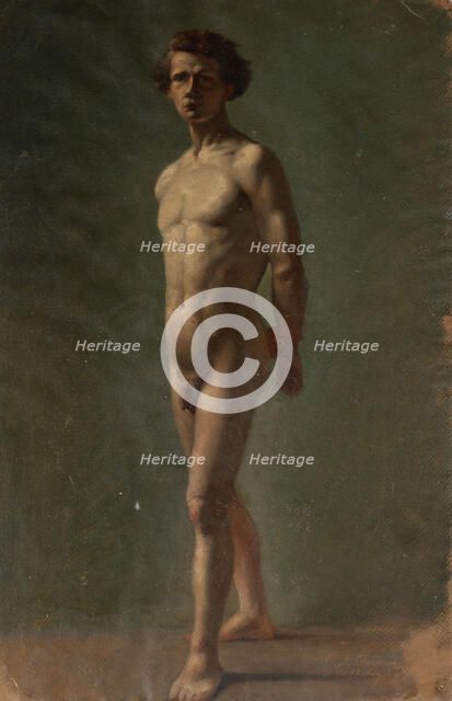 Naked man, exercise, 1854. Creator: Karl Anders Ekman.