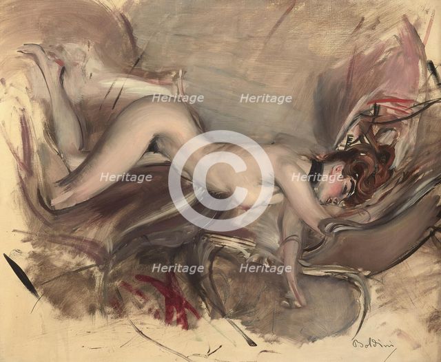 Naked woman, c. 1890.