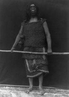 Nakoaktok warrior, c1914. Creator: Edward Sheriff Curtis