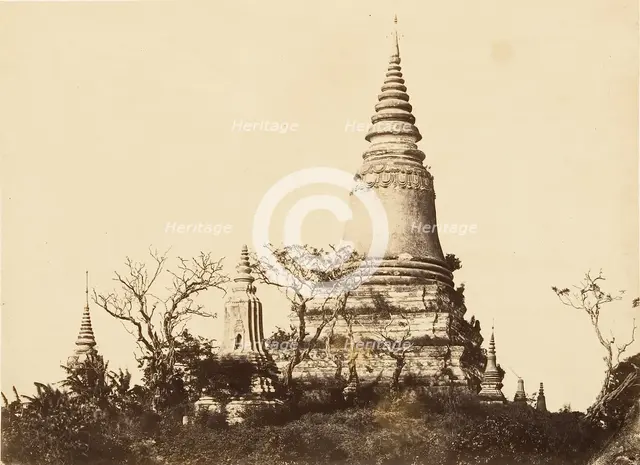 Nam-Vian - Tombeaux, 1866. Creator: Emile Gsell.