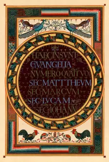 Names of the four Evangelists, c800 AD