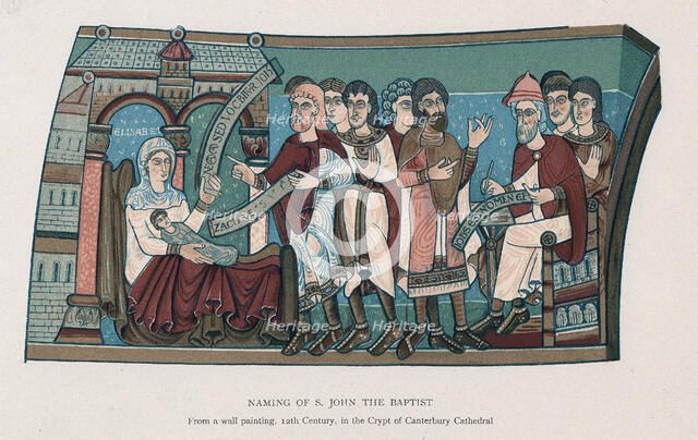 Naming of Saint John the Baptist. Artist: Unknown