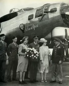 Naming an American Bomber 6 July 1944, (1947). Creator: Unknown