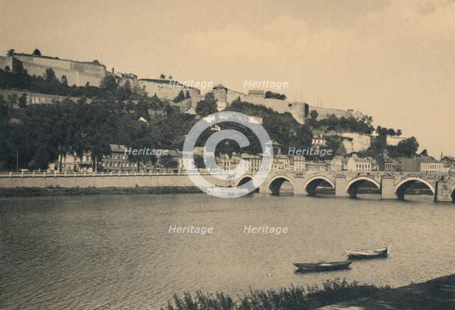 'Namur Citadelle et Pont de Jambes', c1900. Artist: Unknown.