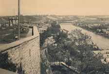 Namur. Tourelle des Guetteurs et Confluent de Sambre et Meuse c1900