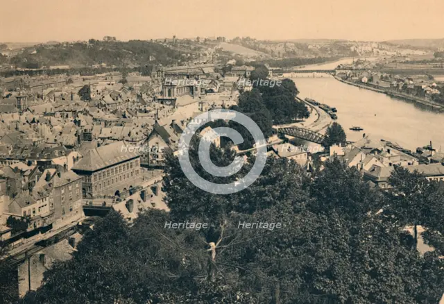 'Namur. Vue de la Ville et Confluent de Sambre et Meuse', c1900. Artist: Unknown.
