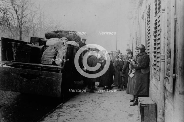 Nancy, Americans loading a camion, between c1915 and c1920. Creator: Bain News Service.