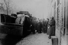 Nancy, Americans loading a camion, between c1915 and c1920. Creator: Bain News Service
