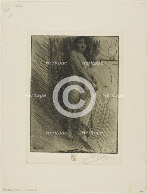 Nanette, 1903. Creator: Anders Leonard Zorn.