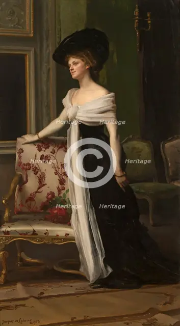 Nanette de Spoelberch, Madame Louis de Baillet-Latour, 1902. Creator: Jacques De LaLaing.