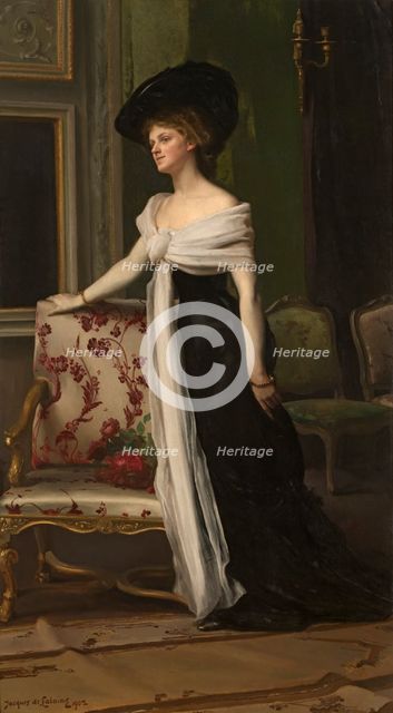 Nanette de Spoelberch, Madame Louis de Baillet-Latour, 1902. Creator: Jacques De LaLaing.