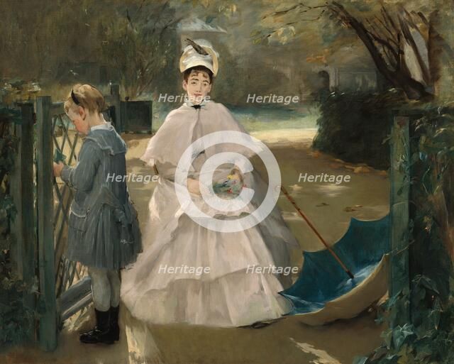 Nanny and Child, 1877/1878. Creator: Eva Gonzales.