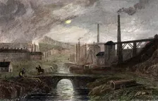 Nant-y-Glow Iron Works, Monmouthshire, Wales, c1780, (c1830). Creator: Unknown