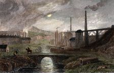 Nant-y-Glow Iron Works, Monmouthshire, Wales, c1780, (c1830). Creator: Unknown