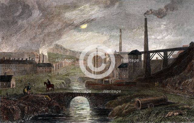 Nant-y-Glow Iron Works, Monmouthshire, Wales, c1780, (c1830). Creator: Unknown.