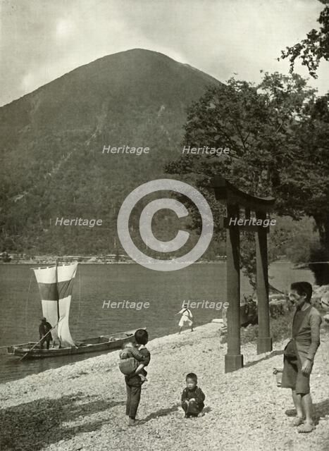 'Nantai-Zan and Lake Chuzenji', 1910. Creator: Herbert Ponting.