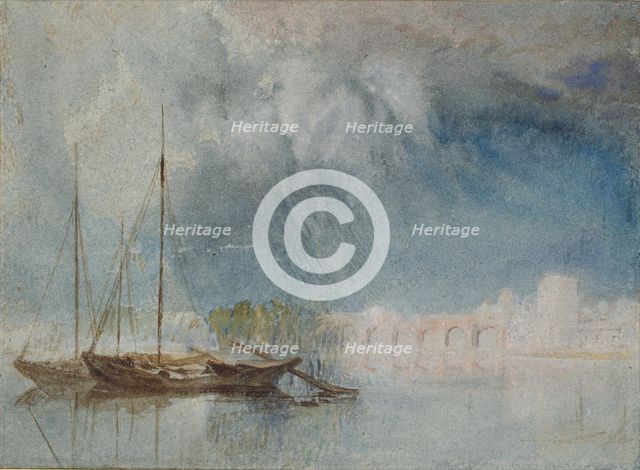 Nantes: Pont Pirmil, c1830. Artist: JMW Turner.