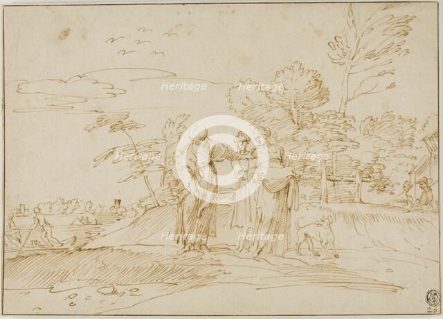 Naomi Counseling Ruth Near the Farm of Boaz, n.d. Creator: Unknown.