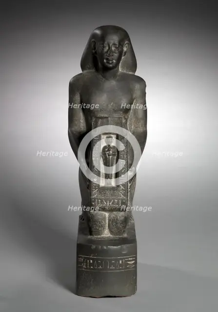 Naophorous Statue of the Finance Officer and Overseer of Fields, Horwedja, 521-486 BC. Creator: Unknown.