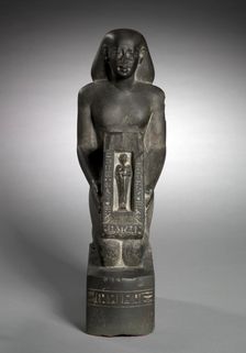 Naophorous Statue of the Finance Officer and Overseer of Fields, Horwedja, 521-486 BC. Creator: Unknown
