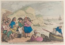 Nap Dreading His Doleful Doom or His Grand Entry in the Isle of Elba, April 20, ..., April 20, 1814. Creator: Thomas Rowlandson