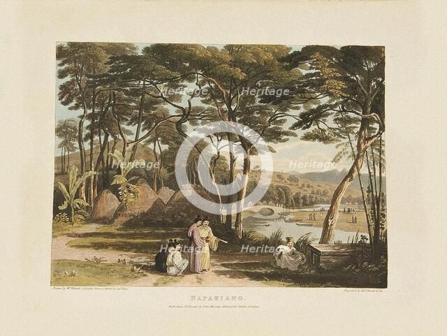 Napakiang, or Naha estuary. From "Account of a Voyage of Discovery to the West Coast of Corea, and t Creator: Havell, Robert I (1769-1832).