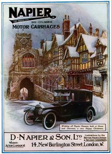 Napier, six cylinder motor carriages, 1917