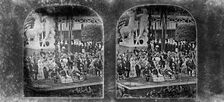 Napolean III visits Crystal Palace on 20th April, 1855. Creator: Unknown