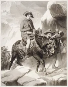 Napoleon Crossing the Alps, 1851. Creator: Alphonse François