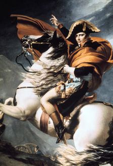 Napoleon Crossing the Alps detail, c1800. Creator: Jacques-Louis David