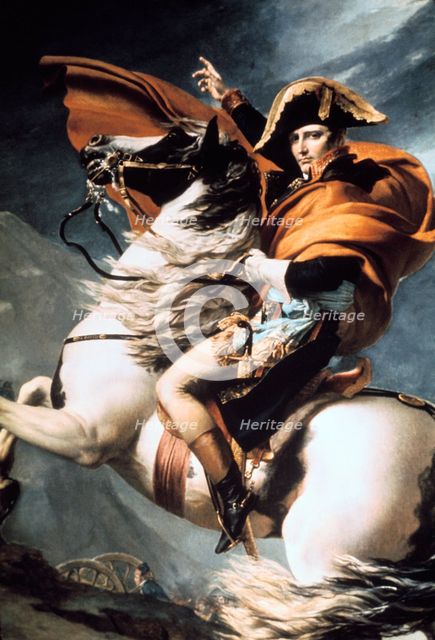 'Napoleon Crossing the Alps', detail, c1800. Creator: Jacques-Louis David.