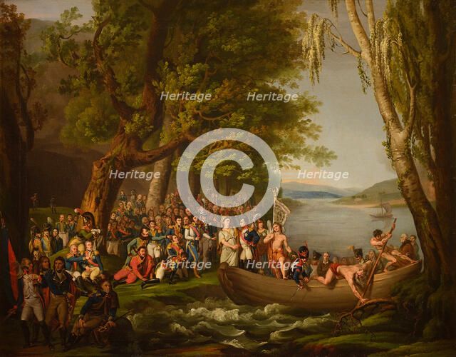 Napoleon Crossing the Styx and joins the Heroes of the Grande Armée, who died for France.